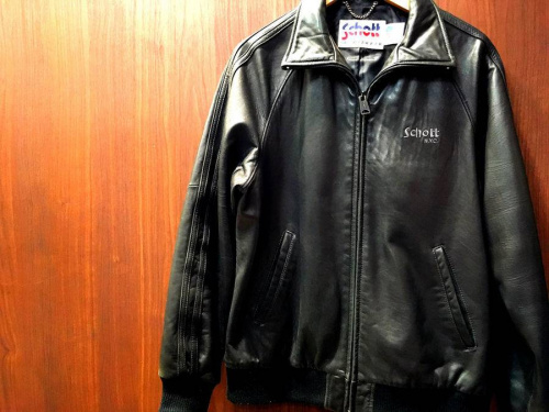 Schott レザートラックジャケット 中古・古着通販】Schott (ショット) クラシックレーサー ライン