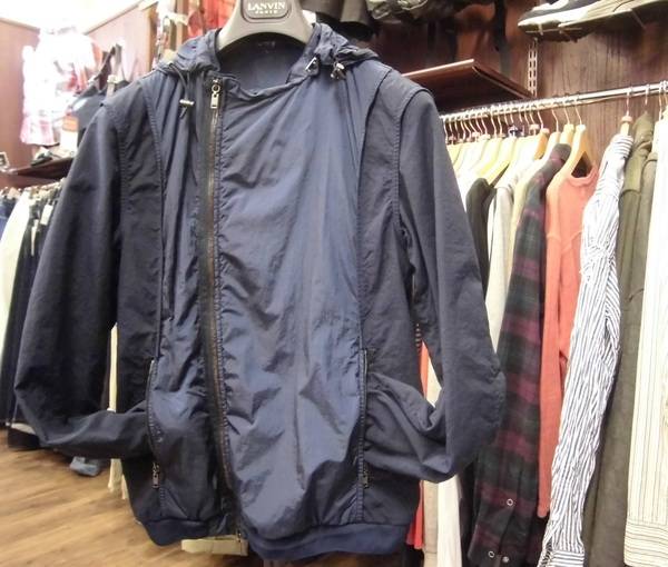LANVIN レザー 切り替え ナイロンブルゾン 50 トレファクスタイル厚木店メンズオススメアイテム情報