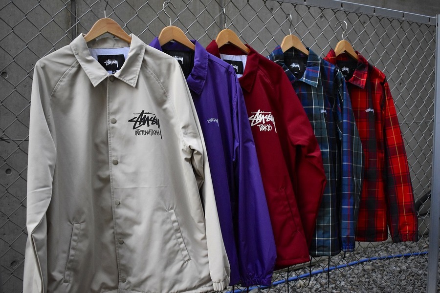 STUSSY/ステューシー】よりコーチジャケット大量入荷[2019.10.02発行