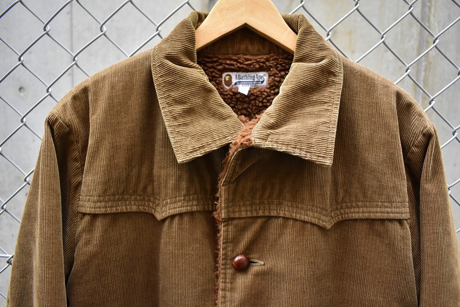 A BATHING APE ハンティングボアジャケット 中古・古着通販】A BATHING APE (アベイシングエイプ) ボア