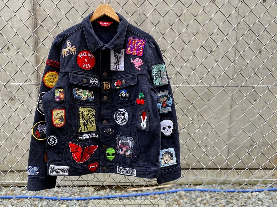 patches denim trucker jacket