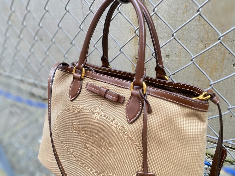 新品未使用品 SALE PRADA 2WAY ショルダー付 ジャガード ハンドバッグ 1BA579 - www.gorgas.gob.pa