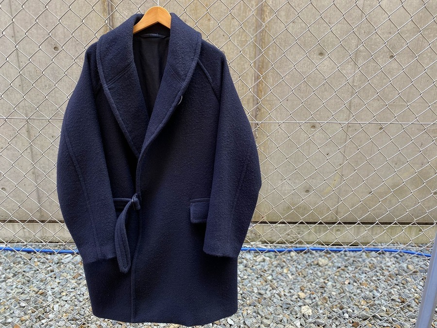 comoli ショールカラーコート NAVY size1 19AW