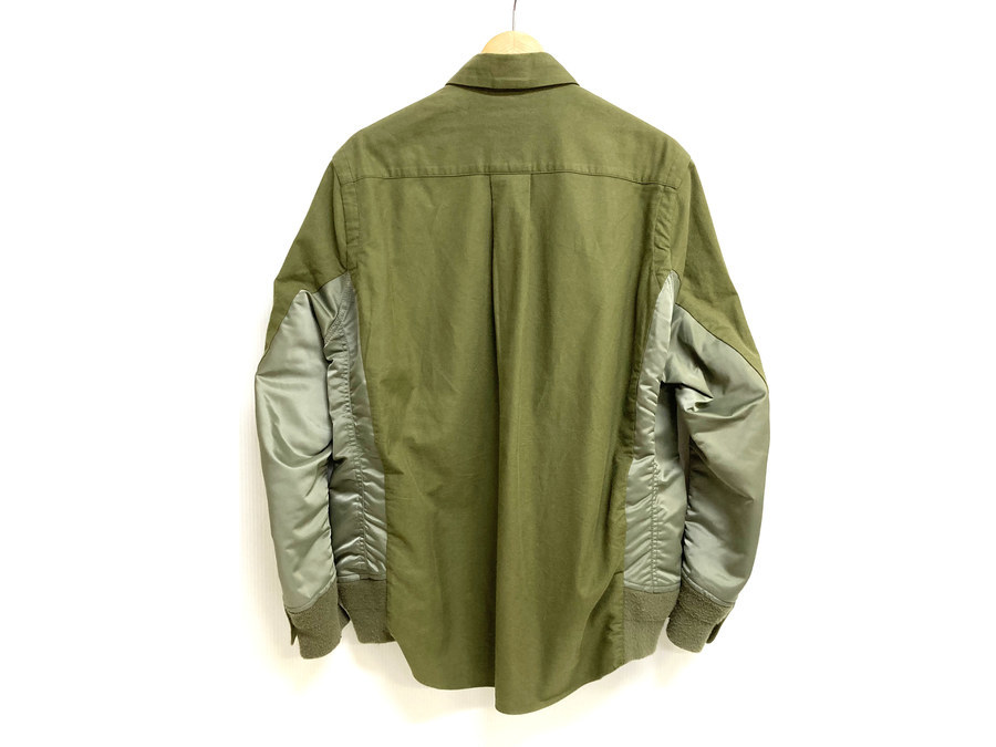 人気ブランド【sacai/サカイ】20SS Nylon Twill Cotton Shirtが