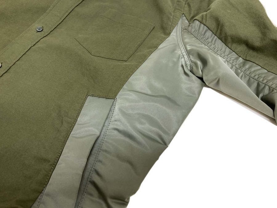 人気ブランド【sacai/サカイ】20SS Nylon Twill Cotton Shirtが