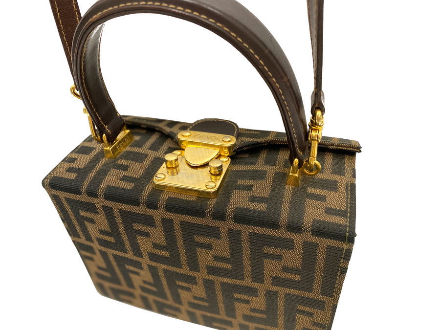 FENDI フェンディ　バニティバッグ　ズッカ柄 FENDI フェンディ ズッカ柄 バニティバッグ – VINTAGE SELECT