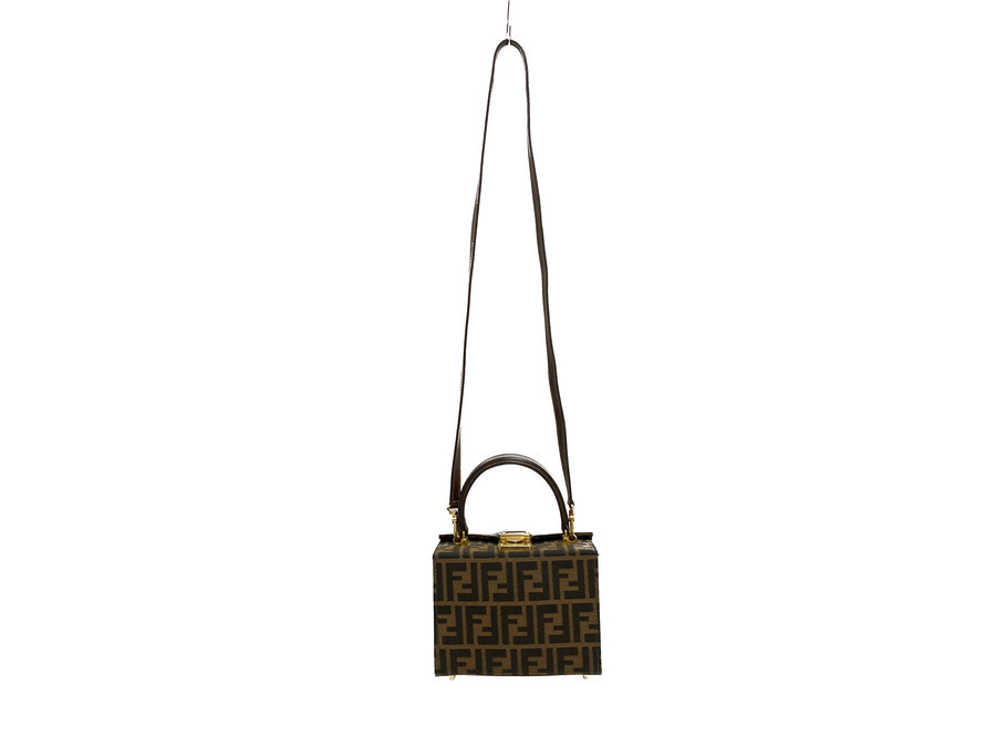人気ブランド【FENDI/フェンディ】ズッカ柄2WAYバニティ―バッグ