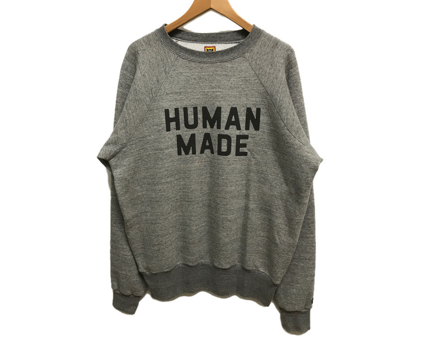 人気ブランド【HUMAN MADE/ヒューマンメイド】ロゴ クルーネック ...