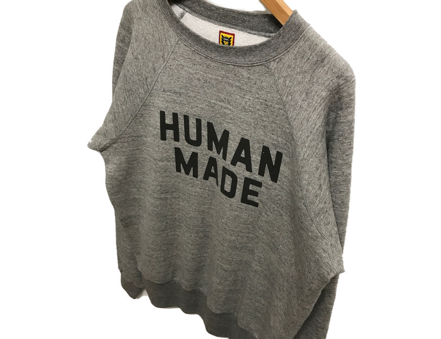 人気ブランド【HUMAN MADE/ヒューマンメイド】ロゴ クルーネック