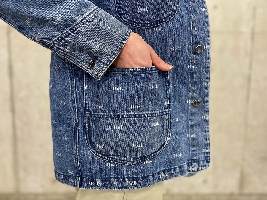 HUF ハフ　ドメスティックデニムジャケット　カバーオール　Y2K（9998） HUF/ハフ】よりDOMESTIC DENIM JACKETが入荷致しました。[2020.03.21