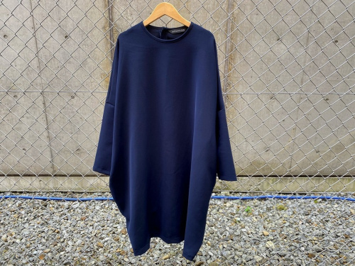 mizuiro-ind/ミズイロインド】クルーネックコクーンワイドワンピース 