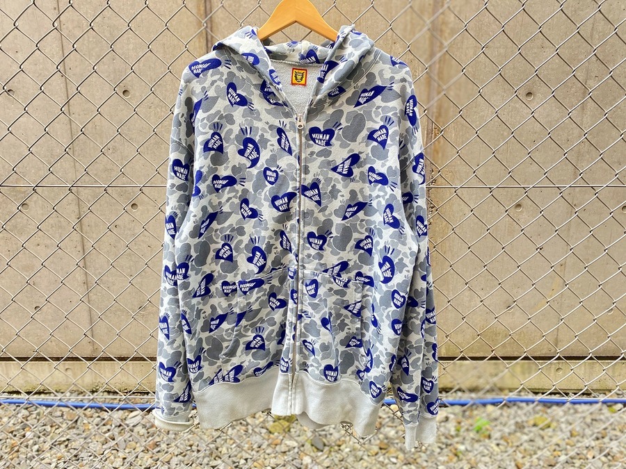 HUMAN MADE/ヒューマンメイド】HEART CAMO ZIP HOODIE入荷[2020.07.31 