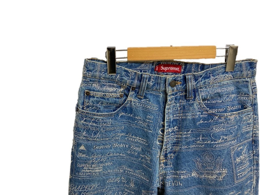 人気ブランド【SUPREME/シュプリーム】20SS Checks Embroidered Jean