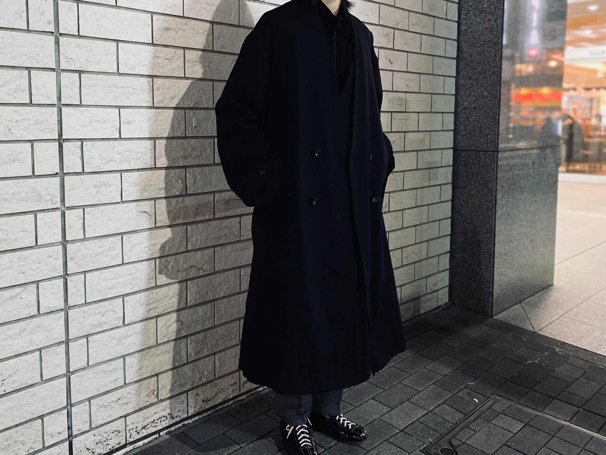 stein OVERSIZED LINEAR NO COLLAR COAT