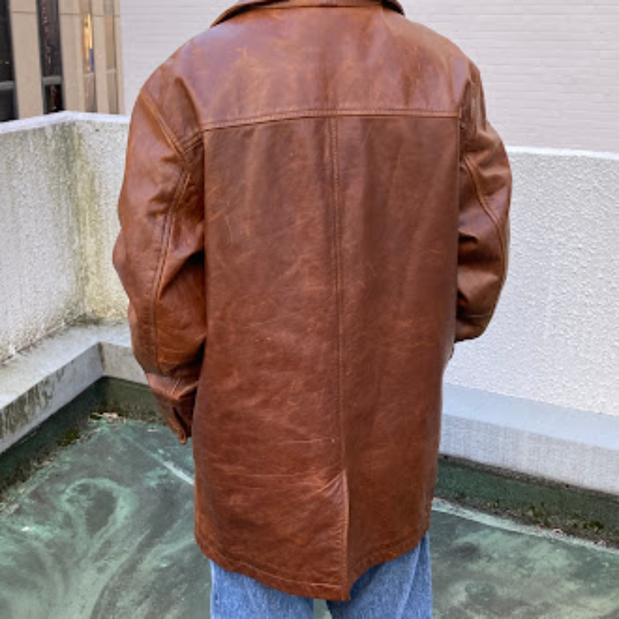 old GAP レザー カーコート OLD GAP レザーコート レザーカーコート M オールドギャップ