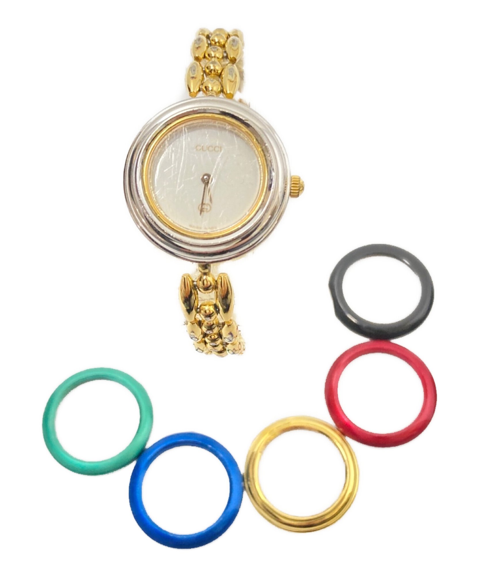【不動】 GUCCI グッチ チェンジベゼル 時計 カラーバンド付き 買取入荷】GUCCI/グッチより、ヴィンテージ人気再燃中の「チェンジ