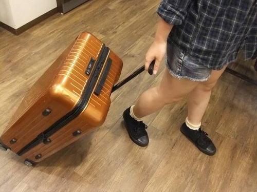 スーツケースのインカゴールド