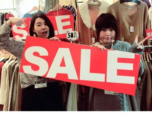 冬物のセール