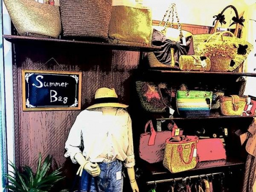 レディースのカゴバッグ