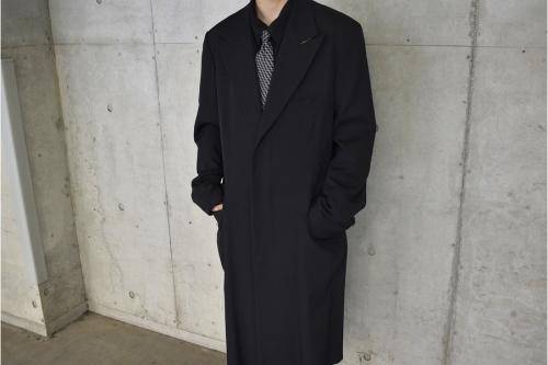 ワイズフォーメンのリネン/レーヨンテーラーロングコート