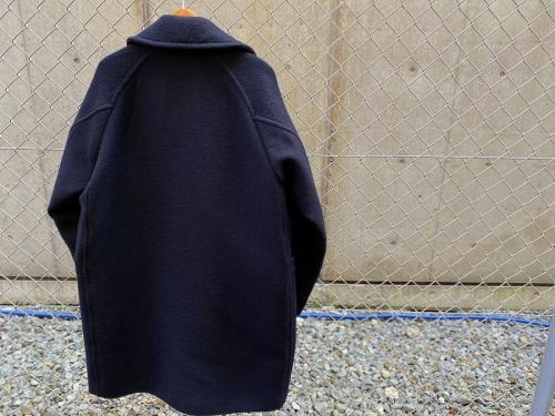コモリのウールショールカラーコート