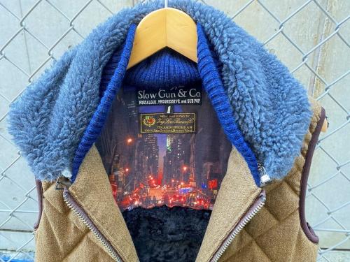 ステンカラーコートのLORO PIANAウールダウンベスト