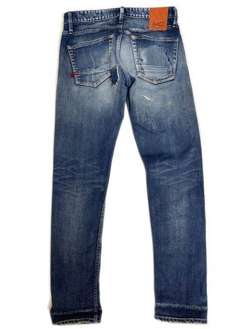 デンハムのリペア加工デニムパンツ