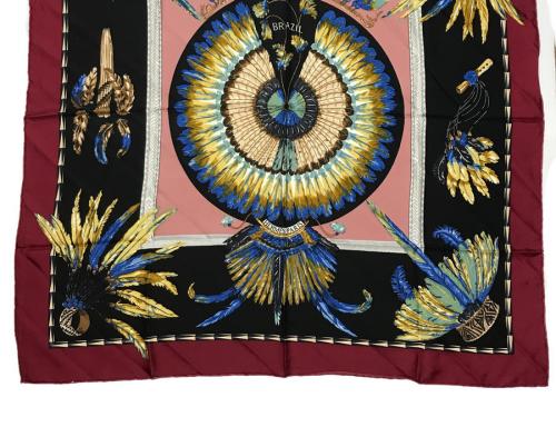 カレ90 シルクスカーフのBRAZIL柄