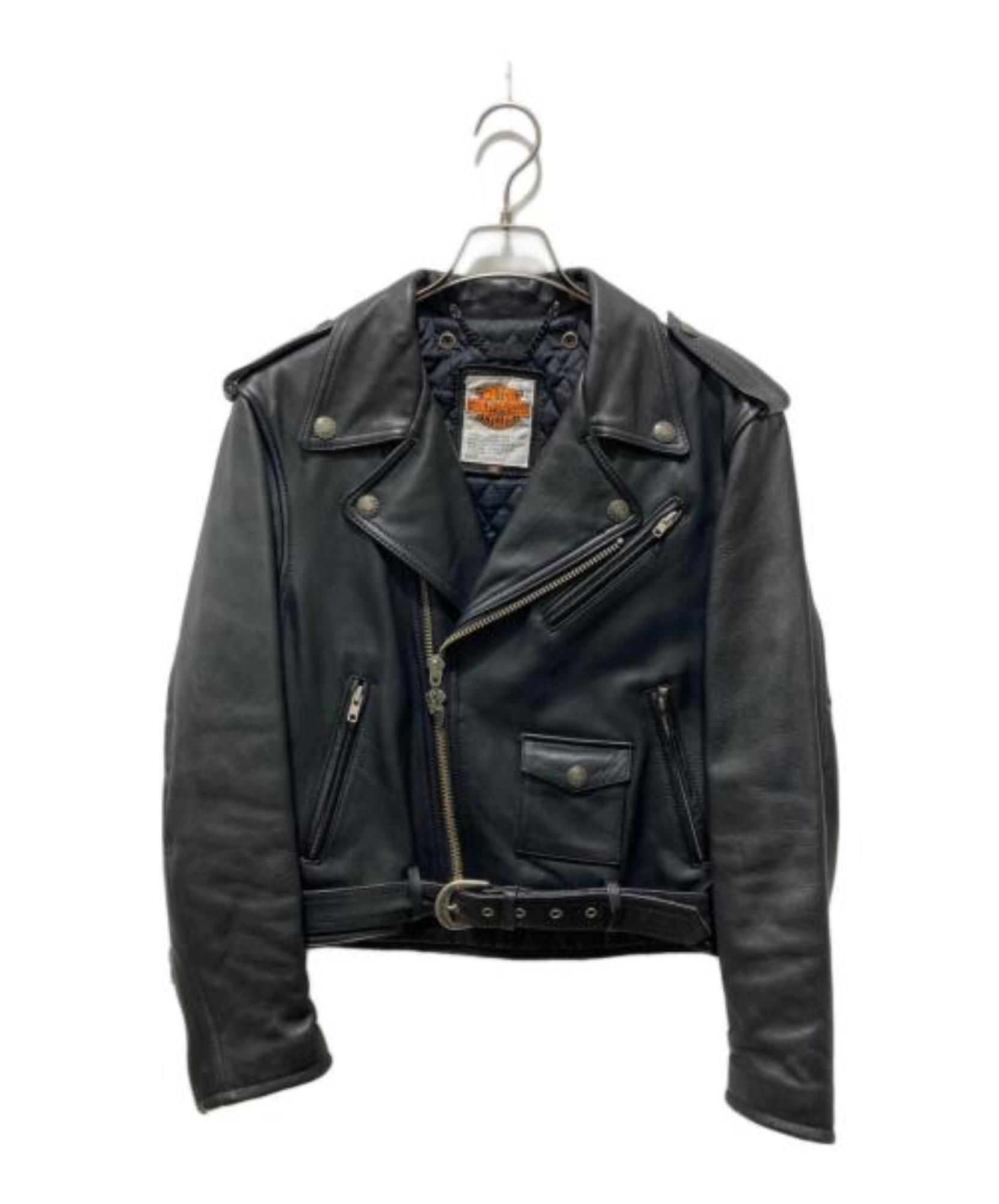 【美品】harley-davidson XL ダブルライダースジャケット　牛革 HARLEY-DAVIDSON / ハーレーダビッドソン】ダブルライダースジャケット