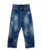 ANCELLM / アンセルム】SELVEDGE DENIM STRAIGHT 5P PANTS | 経年変化