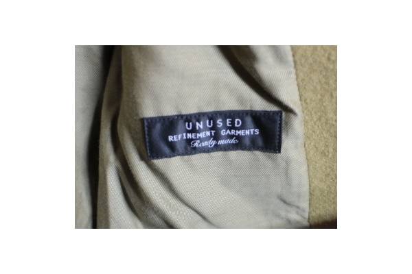 UNUSED(アンユーズド）の十八番、チェスターコートの今期モデル