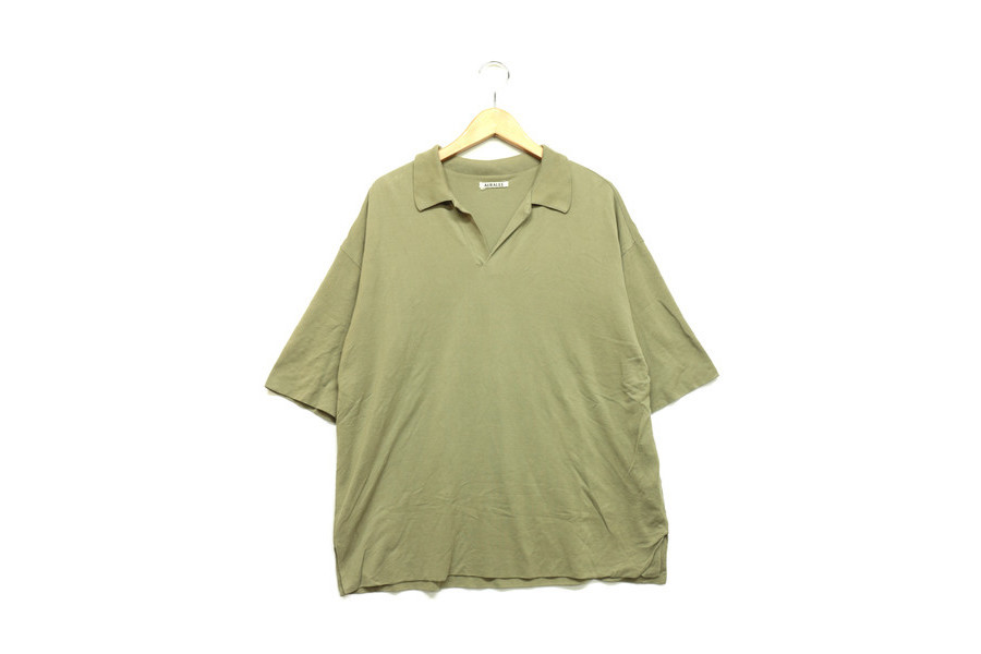 AURLEE(オーラリー)】HIGH GAUGE PIQUE DOUBLE CLOTH SKIPPER