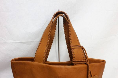 ラルフローレンのフリンジレザートートバッグ