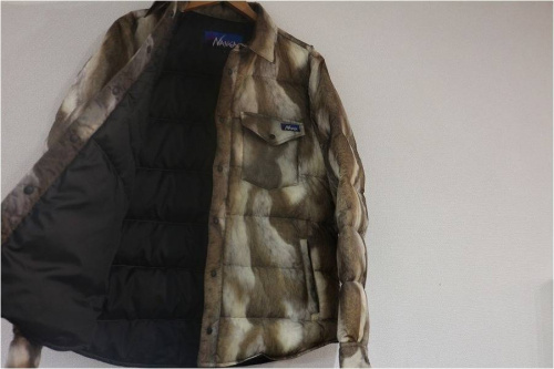 ナンガのダウンシャツ