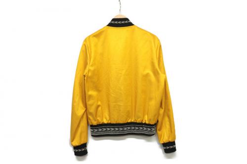 サンローランパリのサテンヴァーシティジャケット