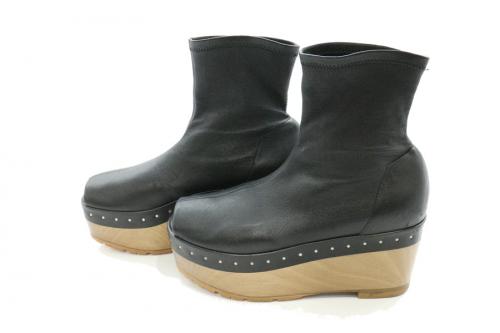 リックオウエンスのウェッジソールブーツサンダル