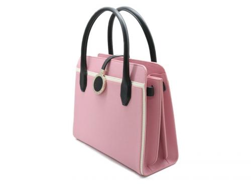 ブルガリのバイカラーハンドバッグALBAアルバ