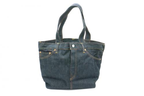 エビスのデニムトートバッグ　カモメペイント