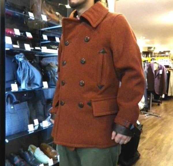 レザー使いが憎いナイジェルケーボンミリタリーＰコートが冬の大本命