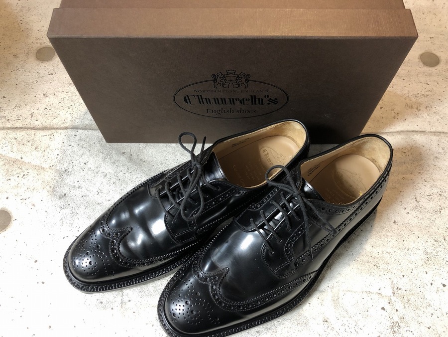 Church's チャーチ GRAFTON ウイングチップレザーシューズ 80F