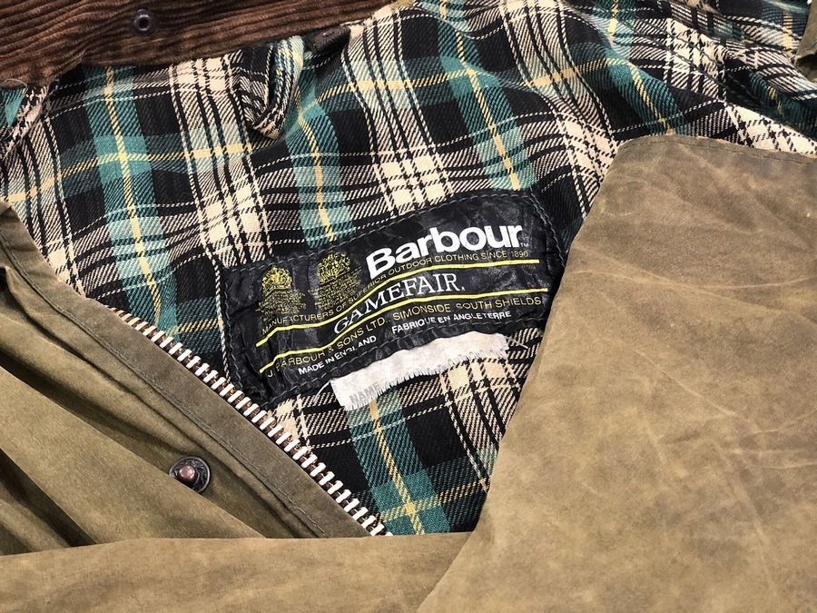Barbour/バブアーよりヴィンテージオイルドジャケット、ゲーム Barbour/バブアーよりヴィンテージオイルドジャケット、ゲーム