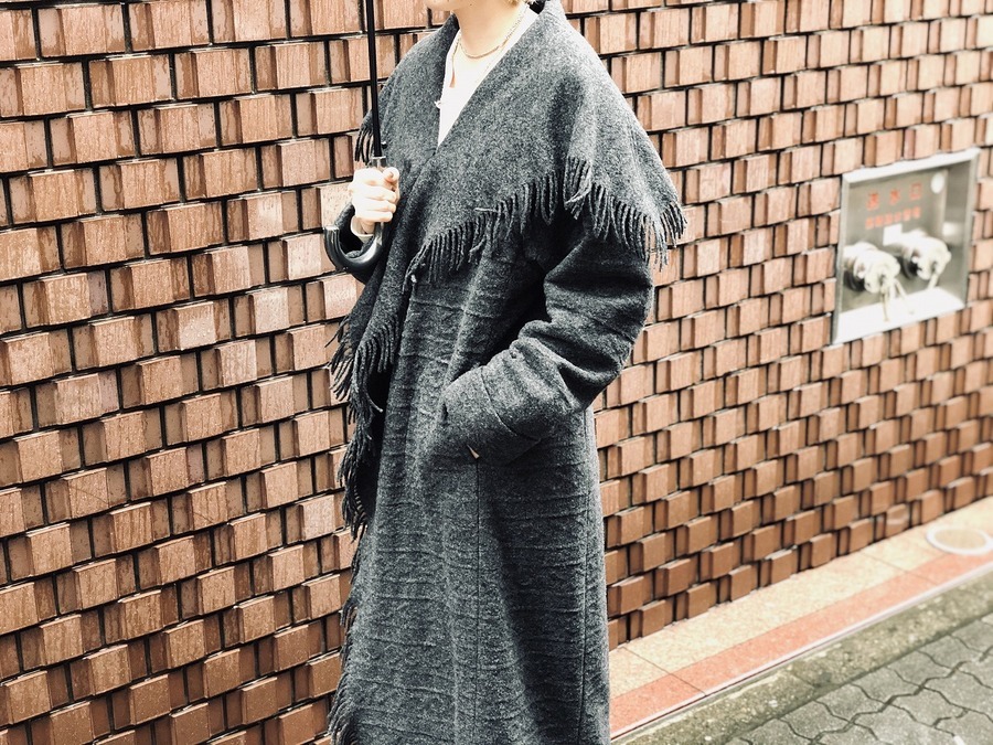 ヴィンテージアイテム買取強化中 フリンジガウンコートのご紹介です 10 17発行