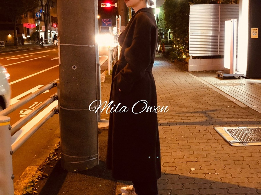 ミラ オーウェン Mila Owen 接結ロングコート