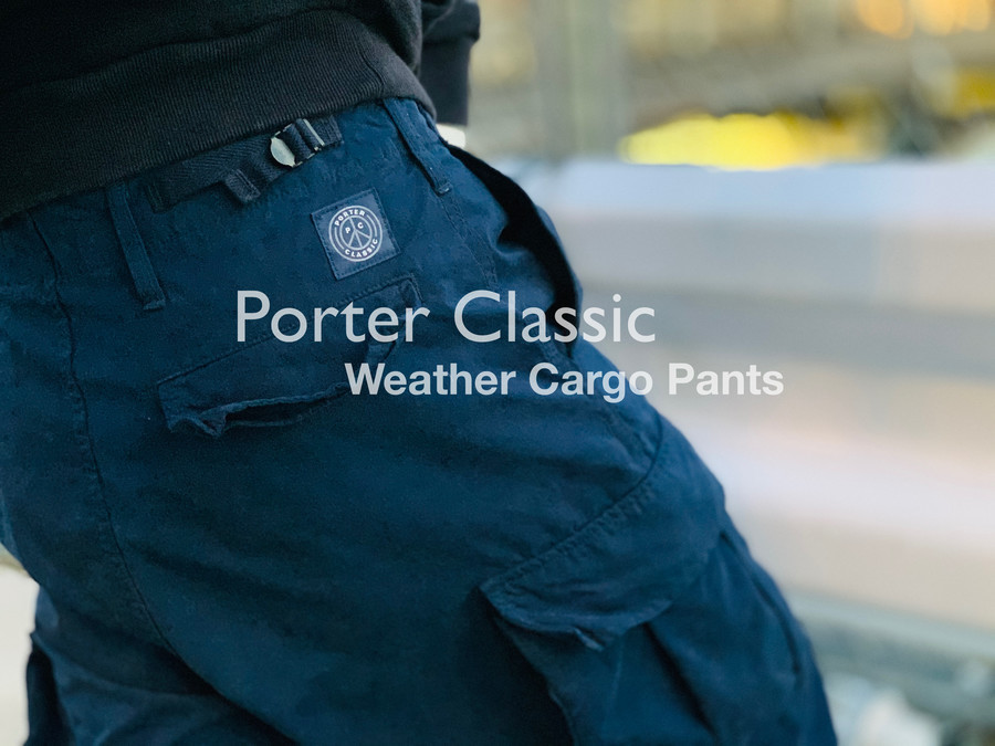 新品 ポーター クラシック ウェザー カーゴパンツ L Porter Classic PANTS BLACK 軍モノ ミリタリー - www