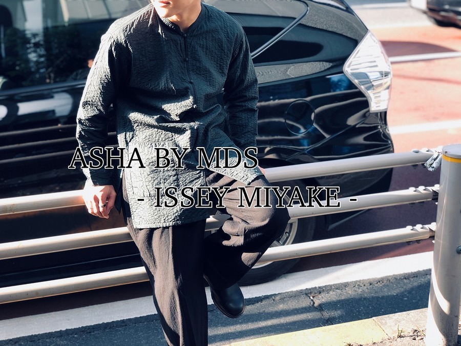 ISSEY MIYAKE Haat　シャーリング　ストライプ　チャイナジャケット ISSEY MIYAKE Haat シャーリング ストライプ チャイナジャケット