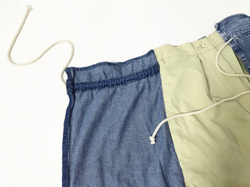 ＃MIX MATERIAL PANTSの#ミックスマテリアルパンツ