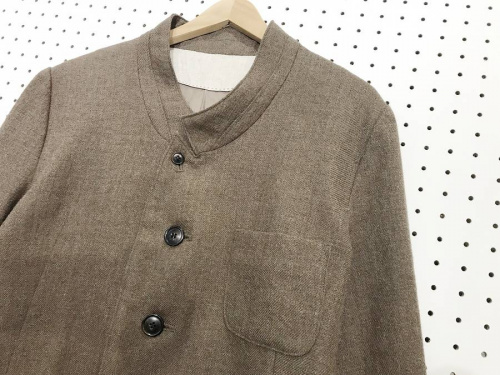 #multiple core #マルチプルコアの#soft tewwd overlap collarjacket f beige