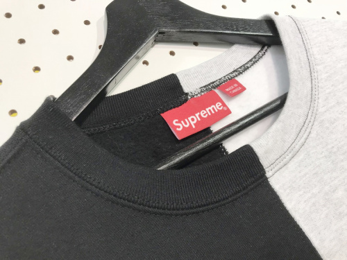 #Supreme #シュプリームの#18AW #Spilit Crewneck Sweat shirt