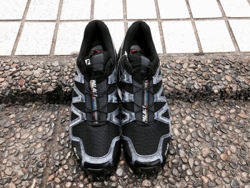 ﾊﾟﾚｽ × ｻﾛﾓﾝのランニングシューズ