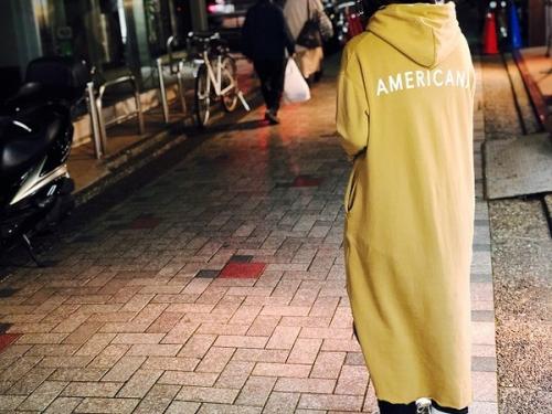 アメリカーナのパーカーワンピース